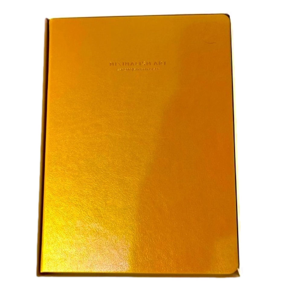 Minimalism ART Premium Notebook Leatherette  Gold 240 Squared Pages 7.5” x 10”